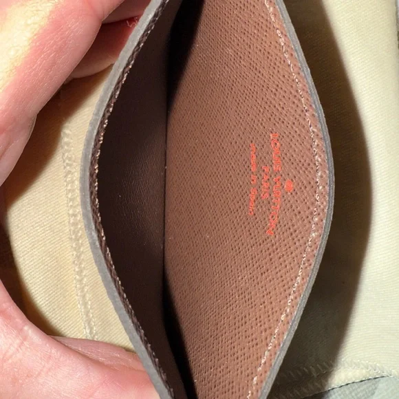 Authentic Louis Vuitton Damier Ebene Card Holder - Picture 12 of 16